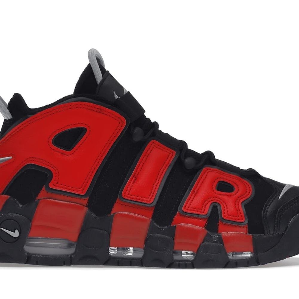 Nike Air More Uptempo GS Black University Red  Athletic Sneaker size 13